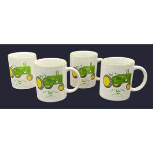 4 John Deere Licensed Product Model A Farm Tractor Mugs Cups